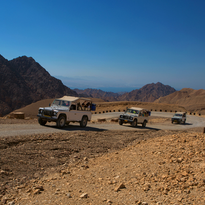 Negev woestijn  jeeps