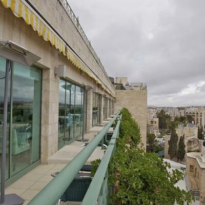 uitzicht van het Legacy Hotel Jeruzalem